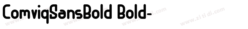 ComviqSansBold Bold字体转换 ComviqSansBold Bold字体转换